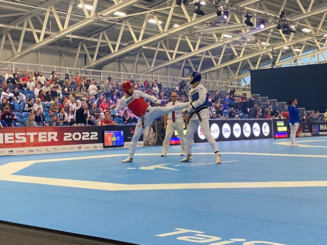 Manchester 2022 World Taekwondo Grand Prix Moment of Competition Side Capture (3)