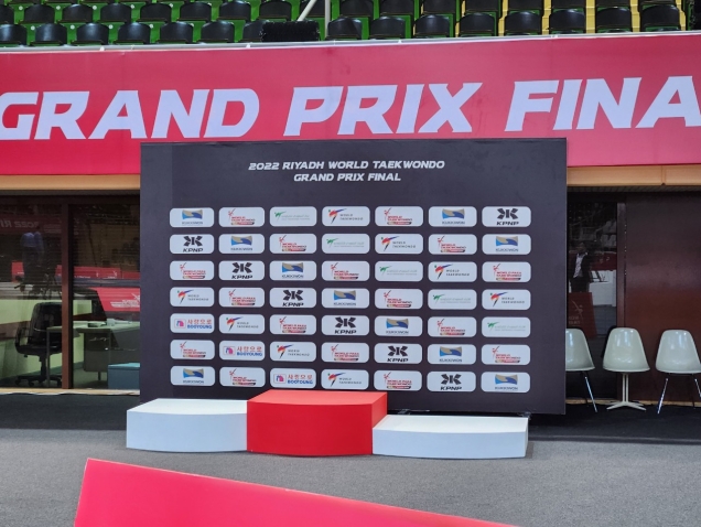 The Podium of 2022 Riyadh World Taekwondo Grand Prix final
